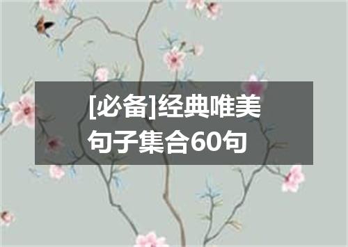 [必备]经典唯美句子集合60句