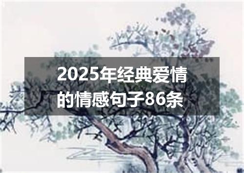 2025年经典爱情的情感句子86条