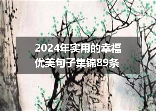 2024年实用的幸福优美句子集锦89条