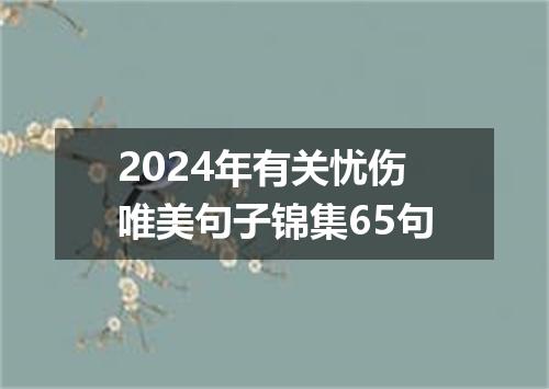 2024年有关忧伤唯美句子锦集65句