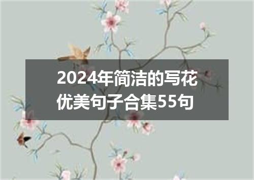 2024年简洁的写花优美句子合集55句