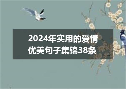 2024年实用的爱情优美句子集锦38条
