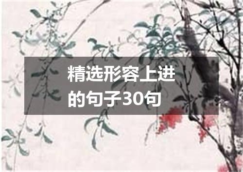 精选形容上进的句子30句