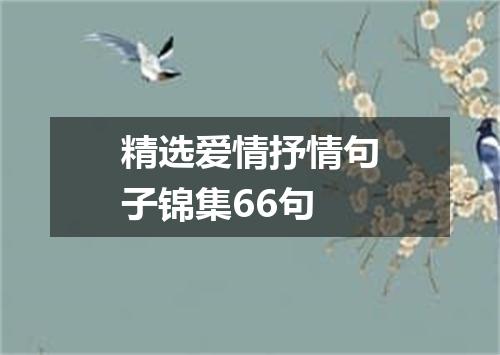 精选爱情抒情句子锦集66句