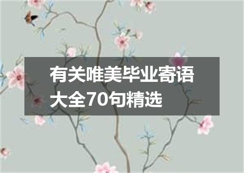有关唯美毕业寄语大全70句精选