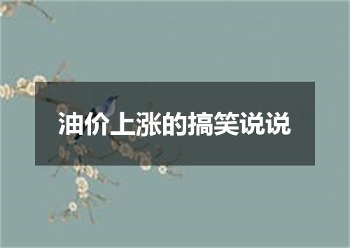 油价上涨的搞笑说说