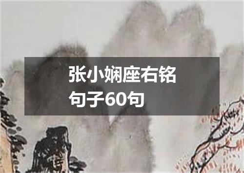 张小娴座右铭句子60句