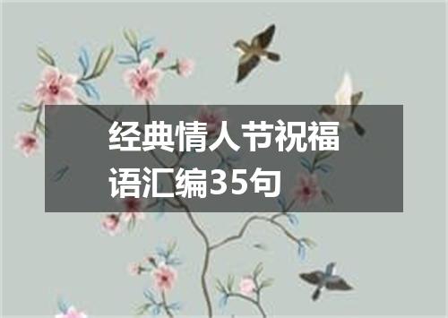 经典情人节祝福语汇编35句