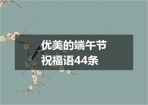 优美的端午节祝福语44条