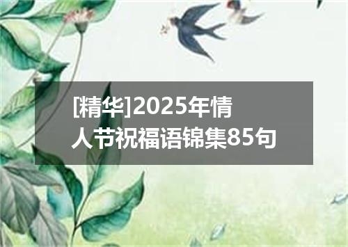 [精华]2025年情人节祝福语锦集85句