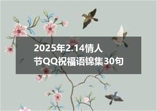2025年2.14情人节QQ祝福语锦集30句