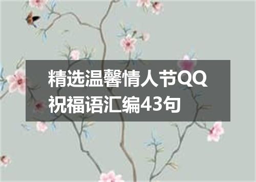 精选温馨情人节QQ祝福语汇编43句