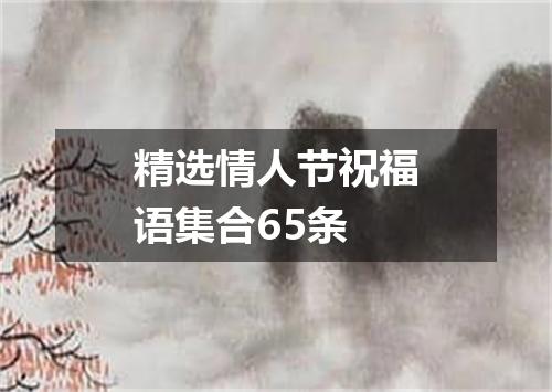 精选情人节祝福语集合65条