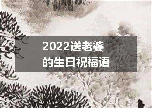 2022送老婆的生日祝福语