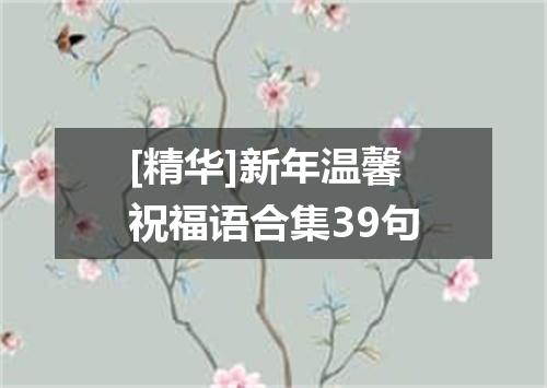 [精华]新年温馨祝福语合集39句