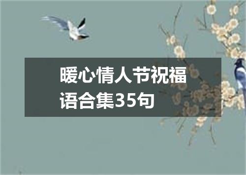 暖心情人节祝福语合集35句