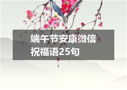 端午节安康微信祝福语25句