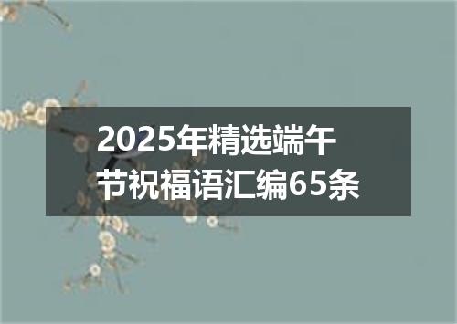 2025年精选端午节祝福语汇编65条