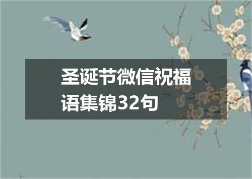 圣诞节微信祝福语集锦32句
