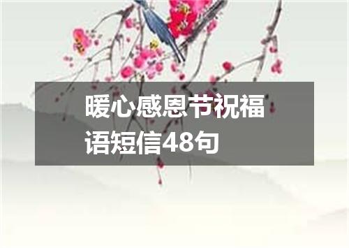 暖心感恩节祝福语短信48句