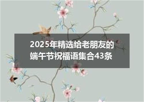 2025年精选给老朋友的端午节祝福语集合43条