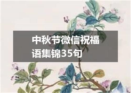 中秋节微信祝福语集锦35句