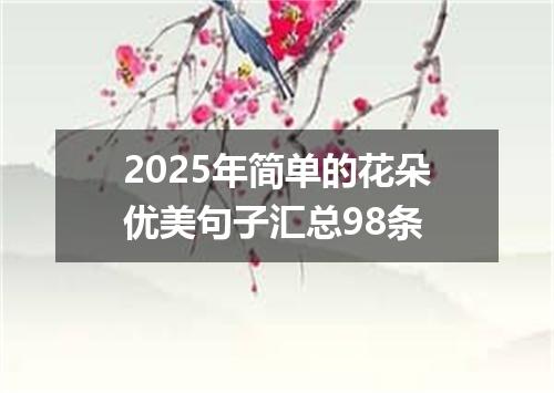 2025年简单的花朵优美句子汇总98条