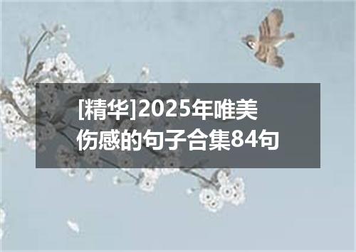 [精华]2025年唯美伤感的句子合集84句