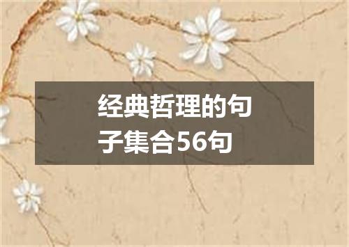 经典哲理的句子集合56句