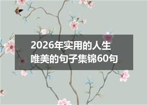 2026年实用的人生唯美的句子集锦60句