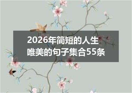 2026年简短的人生唯美的句子集合55条