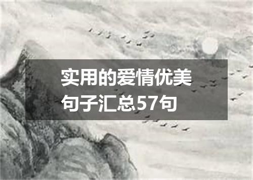 实用的爱情优美句子汇总57句