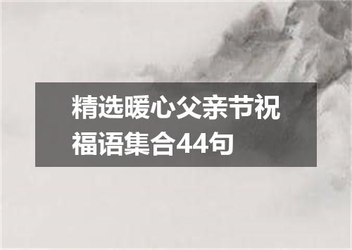 精选暖心父亲节祝福语集合44句