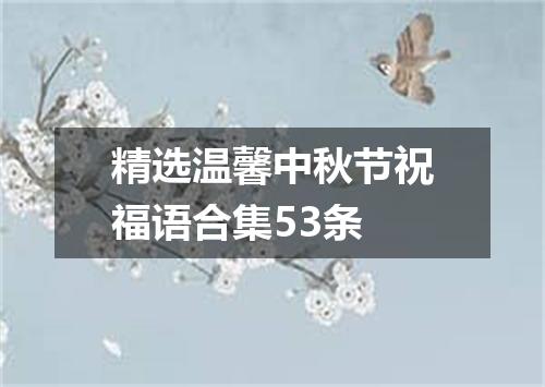 精选温馨中秋节祝福语合集53条