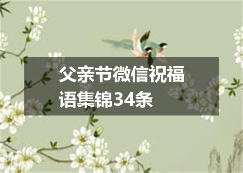 父亲节微信祝福语集锦34条