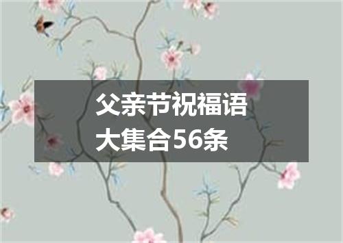 父亲节祝福语大集合56条