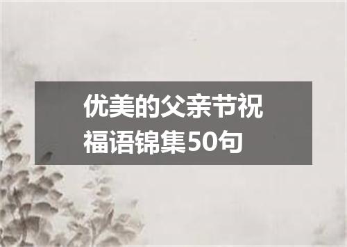 优美的父亲节祝福语锦集50句
