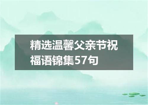 精选温馨父亲节祝福语锦集57句