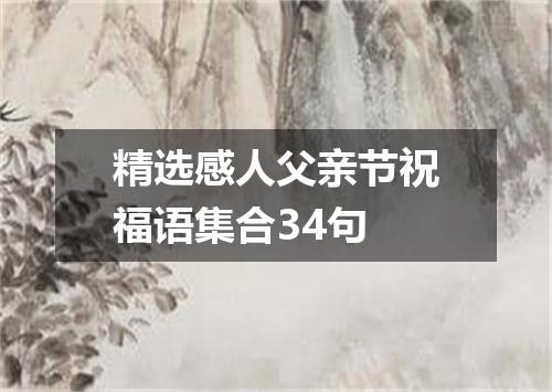 精选感人父亲节祝福语集合34句