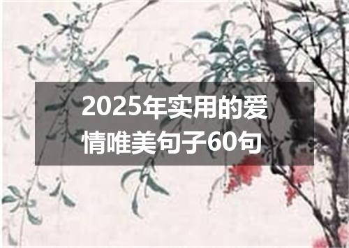 2025年实用的爱情唯美句子60句