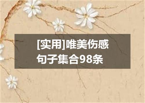 [实用]唯美伤感句子集合98条