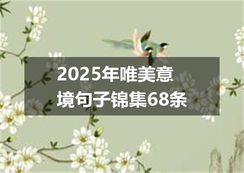 2025年唯美意境句子锦集68条