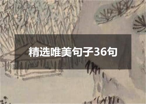 精选唯美句子36句