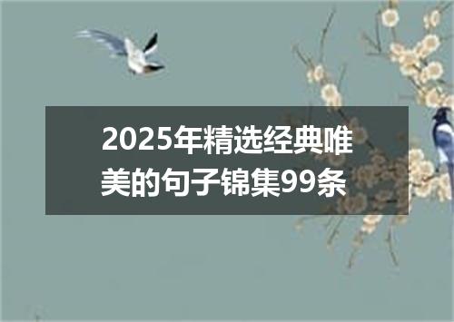 2025年精选经典唯美的句子锦集99条