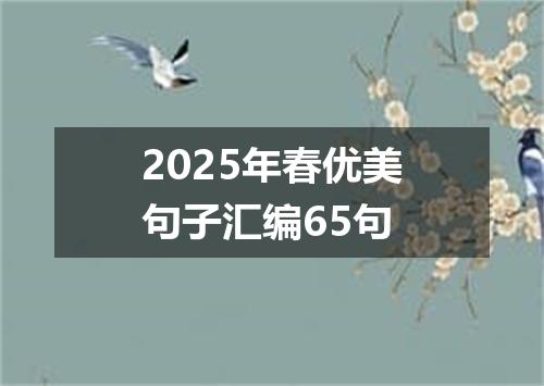 2025年春优美句子汇编65句