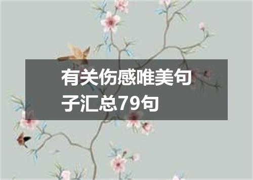 有关伤感唯美句子汇总79句