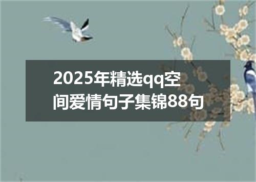 2025年精选qq空间爱情句子集锦88句