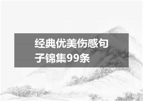 经典优美伤感句子锦集99条