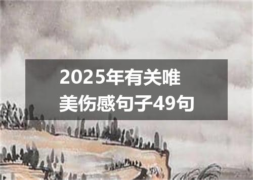 2025年有关唯美伤感句子49句