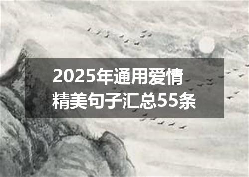 2025年通用爱情精美句子汇总55条